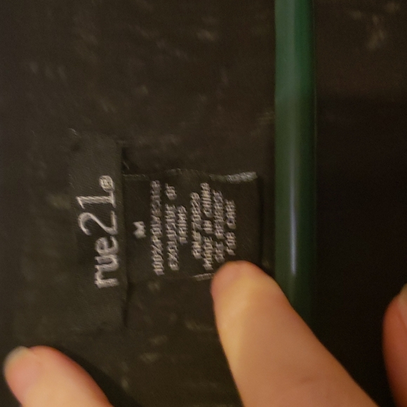 Sheer black top with gold buttons - Picture 4 of 5